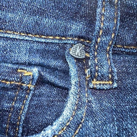 EUC Women’s Size 14 Kut From The Kloth Lauren Cropped Stretch Denim Blue Jeans - Picture 4 of 8